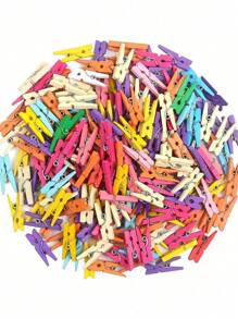 20/50/100 Pieces Colorful Wooden Mini Clothespins - Reusable, Space Saving, Multicolor Decorations For Photos, Crafts, DIY, Home Decor, Valentine's Day (1 Inch, 2.5 Cm), Gender Reveal Party, Perfect For Birthdays, Weddings, Parties, The Perfect Gift For Colleagues, Friends, And Family, Back To School