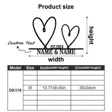 1pc Customized Heart-Shaped Sign, Personalized Wedding Gift, Metal Heart-Shaped Sign, Engravable Name And Date, Wedding Date Sign, Engagement Announcement Sign, Anniversary Gift, Suitable For Home, Living Room, Wall, Bedroom, Bathroom, Kitchen, House, Office Decor, Personalized Gift, Create Warm Home Atmosphere - Multicolor - View 36