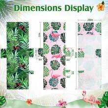 2 Pcs Lounge Chair Towel Cover With 3 Pockets, 85 X 30 Inch Beach Pool Chair Towels Microfiber Chaise Lounge Covers For Outdoor Summer Sunbathing Pool Beach Garden Lounger(Tie Dye) - 大嘴鳥,紅鶴 - 查看 2