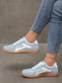 Multicolor Casual Sneakers - Lace-Up Lightweight Soft-Sole Sneakers For Walking & Daily Wear - For Women - Comfortable, Fashionable, Versatile - Step Into Style And Comfort