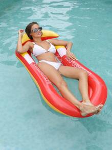 1 Stück aufblasbares Rückenlehnen-Hängematte, Erwachsenen Sommer Pool und Strand Schwimmzubehör, Party Verwendung, perfektes Sommer Geschenk, Schwimmpool Schwebe-Liege für Erwachsenen Urlaubs-Spaß und Entspannung, Strand Grundausstattung