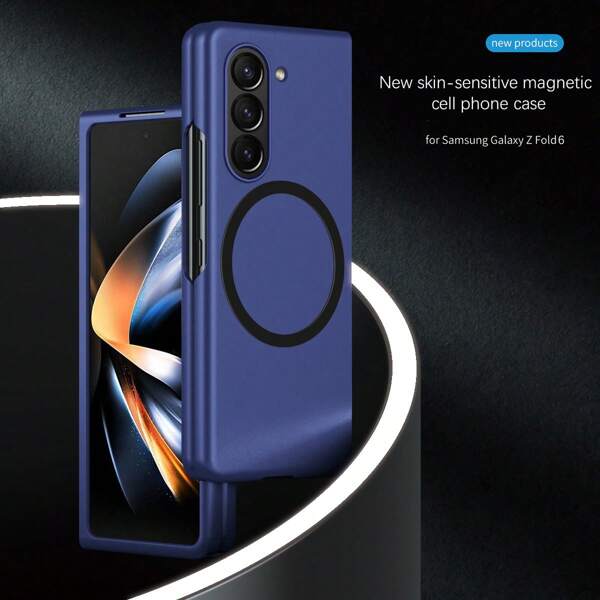 Funda de teléfono magnética y plegable compatible con Galaxy Z Fold6/5/4/3, Z Flip 6/5/4/3, con cubierta protectora de galaxia de 3 estrellas mate de diseño premium y nueva para Galaxy Fold6