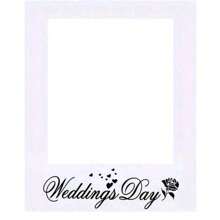 1pc Wedding Photo Booth Frame - Made Of Paper Material, No Feathers, Suitable For Bachelorette Parties And Wedding Celebrations, Unicorn Parties And Birthday Decorations, Wedding Decorations