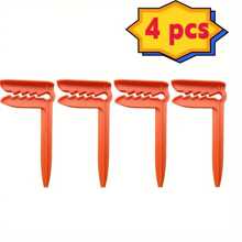 4pcs Beach Towel Clips, Plastic Clamps For Beach And Camping, Multi-Functional Towel And Picnic Mat Holder, Outdoor Accessories With Strong Grip And Anti-Wind