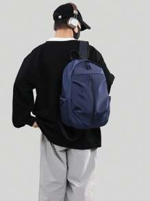 Großer, wasserdichter Business-Rucksack, lässiger Laptop-Rucksack für Outdoor-Reisen, Schule, Studenten, Lehrer, schwarz, mit USB-Ladeanschluss, Mehrzweck-Wanderrucksack für die Schulanfang