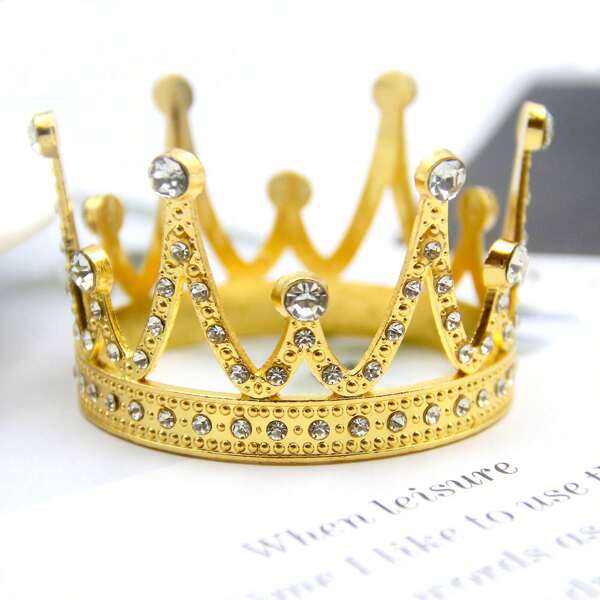 1pc Patchwork Palace Style Zinc Alloy Crown, All Season Party Crown