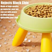 Erhöhte Katzennäpfe, angehobene Katzenfutter-Schüssel, geneigte Katzenschüssel, Haustier-Futter- und Wasserschale, schützt die Wirbelsäule, verhindert Erbrechen, katzenschnurrbart-freundlich, rutschfest, spülmaschinenfest