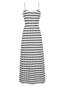 Sommerkleider, Damen Strick-Überwurf Sommerkleid, Strick-Überwurf Röcke für Damen, Sommerkleider, Sommeroutfits, Maxikleid, Schwarz-Weißes Kleid, Ibiza Outfits, Mutter Shirts, Urlaubsoutfits