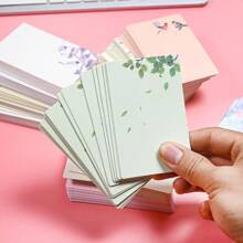 20-Pack Blank Cherry Blossom Cardstock For DIY Crafts, Graffiti, & Personalized Notecards - Thick Paper With Rounded Corners,Back To School,School Supplies