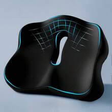 1pc Ergonomic Seat Cushion For Office Chair, Car Seat & Desk - Durable Polyester Cover, Washable, All-Season Comfort - Ideal For Long Hours Of Sitting, Office Chair Cushion Chair Pillow Cushions Gaming Chair