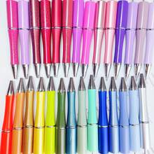 49pcs DIY Beaded Plastic Pens, Creative DIY Beaded Handmade Gift Pens, Mixed-Color Beaded Pens (Without Beads), Black Ink Pens Are Suitable For Making Decorative Gifts For Office And School Teaching Supplies - Multicolor - View 10