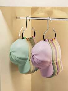 10pcs/6pcs/3pcs/1pc Multifunctional Hat Holder Rack, Storage Hooks For Dorm Wardrobe, Caps, Ties, Belts, Scarves, Portable Travel Hanger For Home, Campus, Hotel