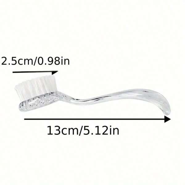 1pc Transparent Hamster Grooming Brush, Soft & Comfortable Bristles Caring For Fur, Portable Design Removes Dirt & Keeps Hair Smooth, Suitable For Various Small Pets