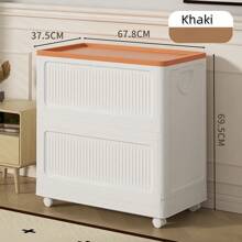 1 Pc White, Gray, Khaki Color Collapsible Home Organizer, Outdoor Camping Picnic Organizer, Car Trunk Storage Box