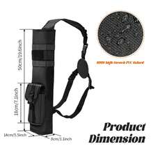 Archery Quiver For There-Point Formula, Multifunctional Archery Quiver With Adjustable Strap And Pockets , Tactical Arrow Holder - Khaki - View 6