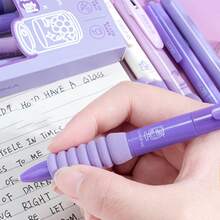 5PCS Level Sponge Grip Soft Press Neuter Pen Back To School - Multicolor - View 3