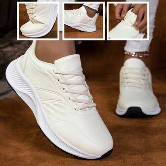 2024年春季新款女士时尚运动鞋，休闲帆布硫化鞋，白色