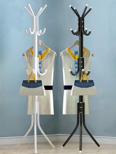 1pc Iron Garment Rack, Approx. 69 Inches Tall, Floor Standing Clothes Hanger Rack, Sturdy, Fashionable, Movable, Easy Assembly, Suitable For Living Room, Entryway, Bedroom, Study, Office, Holiday Gift, Christmas Gift