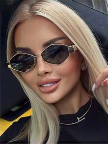 3 szt./2 szt. Retro owalne modne okulary, metalowa oprawka, unisex, odpowiednie na co dzień, na święta, do pracy i na inne okazje na letnie wakacje na plaży, na zewnątrz, w podróży