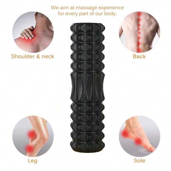 1pc Fascia Muscle Roller - Fat Mass Massager - Fascia Roller For Fat Mass And Muscle Soreness - Deep Tissue Massage Tool For Neck, Leg, Back, And Body Rollers