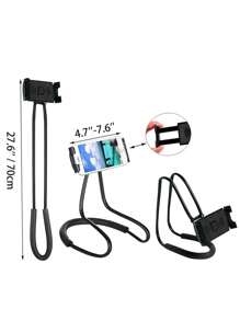 Regulowany uchwyt na telefon komórkowy 360 stopni, który utrzymuje telefon w stabilnej pozycji, umożliwiając korzystanie z niego bez użycia rąk podczas leżenia na łóżku i oglądania telewizji