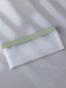 Individuelle, lässige TPU-Reißverschlusstasche mit Buchstabenmotiv, mehrfarbige Bankeinlagen-Geldbörse, 7,82 x 3,94 Zoll großer transparenter Bargeld-Organizer-Umschlag, Urlaubs- und Alltagsgeschenk für Tochter/Ehefrau/Oma/Klassenkameradin/Freundin/Großtante