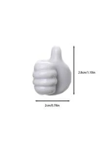 30pcs Colorful Silicone Thumb Wall Hooks - Self-Adhesive, No-Drill Cable Clips & Key Hangers, Easy Installation For Keys, Earphones & More, Damage-Free Room Decor Back To School