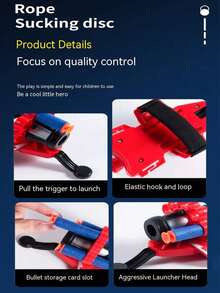 Upgraded Launcher Spray Wrist Watch Spider Glove Shooting Soft Bullet Toy - Multicolor - View 5