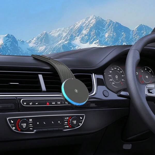 Car Charger, Magnetic Car Wireless Charger, Suction Cup Folding Phone Holder, Car Fast Charging Holder