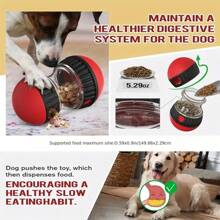 MeoZynxadril Juguete interactivo para perros, dispensador de golosinas, juegos de inteligencia para perros, dispensador de comida para perros, juguete de ocupación para perros, pelota de comida para perros, para todo tipo de perros