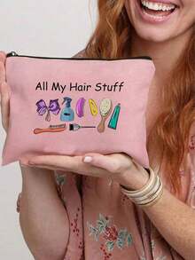 Fashionable Women Cosmetic Bag - Lightweight With Zipper Design, Suitable For Travel And Daily Use - Multi-Functional Storage Pouch For Stationery, Medication And Accessories - Ideal Gift Choice - Multicolor - View 10