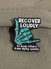 1 Stück Emaille-Anstecknadge mit Cartoon "Speak Up" Motiv, coole Dekoration für Rucksäcke und Taschen, ideales Geschenk für Freunde