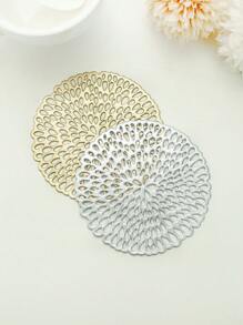 6-30 pièces Dessous de verre en forme de goutte d'eau creuse en PVC, applicable pour les festivals, les mariages, la décoration de table quotidienne