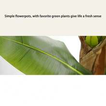 Huisuilinss Artificial Banana Tree,Faux Banana Tree With Planter,Artificial Plants With Faux Banana Leaves,Fake Plant For Home Office Decor - 1.9m - View 4