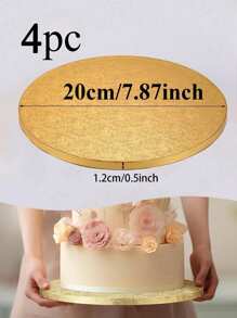 1pc 8/10/12 Inch Round Cake Board, Thick Cardboard, Sturdy Cake Base, Cake Pad, Suitable For Baking DIY Cakes And Pastries, Home Kitchen Baking Accessories, Mother's Day, Easter
