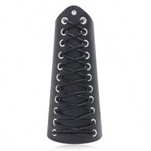 1pc Medieval Knight Style PU Leather Punk Rivet Arm Sleeve Bracers, Cosplay Accessories For Men
