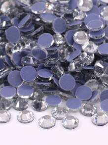 SS6 2mm Multi Color Glass Hotfix Rhinestones 1440pcs Round Shape Crystal Strass Flat Back Hotfix Rhinestone For Clothes Garment Decoration