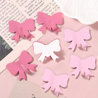 1/3/5件装可爱蝴蝶挂钩，免钻孔无痕墙贴挂钩，适用于厨房、浴室、衣柜和宿舍收纳挂钩