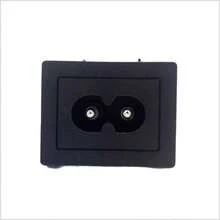 AC 8-Shaped Power Socket, 31*24cm Solid Copper 2-Hole Socket, Adapter Female Socket - Black - View 5