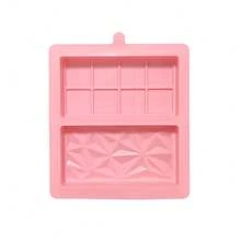 Stampo per barretta di cioccolato 2-in-1 al cioccolato fondente, stampo per cioccolato al pistacchio di Dubai, stampo per barrette di cioccolato fai da te, stampo in silicone extra profondo per praline di cioccolato