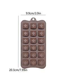 各种硅胶巧克力和糖果模具 - 不粘，包括花朵、心形、郁金香、玫瑰形状，适合 DIY 烘焙和工艺品 - 棕色 - 查看 16