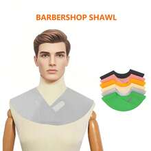 1pc Salon Hair Cutting & Perming Accessories, Silicone Hair Coloring Cape, Anti-Shedding Hair Cutting & Perming Wrap - Multicolor - View 5