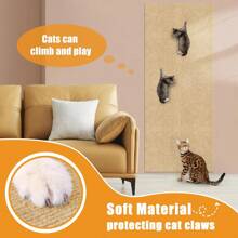 1pc Pet Cat Scratching Post With Protective Mat