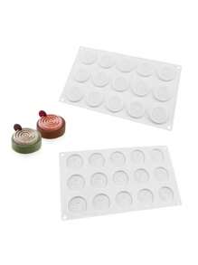 1 pièce Moule à bonbon en silicone en spirale pour la cuisson de biscuits