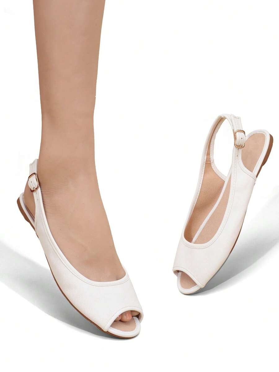 Women's Soft & Comfortable Casual Fashion Slide Sandals For Commute, Beach, Classic Outdoor, Open Toe, Backstrap, Flat, Spring/Summer