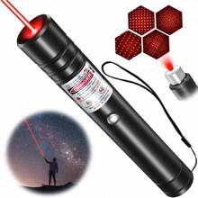[Professional] Rechargeable Red Beam Flashlight Long Distance Range For TV/LED/LCD Screens Tactical Flashlights Presentation Office/Outdoors/Astronomic/Construction [001]