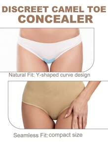 2 Confezioni di adesivi in silicone senza cuciture antiscivolo per protezione intima, per donna, traspiranti e confortevoli, adatti per costumi da bagno, pantaloni yoga, abbigliamento da tennis, bikini