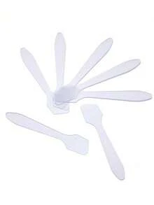 10/50/100PCS 迷你化妆铲面霜化妆面膜勺化妆勺，DIY 化妆工具霜棒美容工具套装，DIY 面部面霜搅拌铲勺化妆化妆品化妆工具旅行必需品旅行学校学校用品假日露营假日必需品度假配件女士香水男士香水沙滩瓶 - 白色 - 查看 9