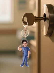 1 Personalized Doctor With Customizable , Nurses Day Keychain, Gifts And Souvenirs For Nurses And Doctors, Fashionable Keychains Suitable For Doctors And Nurses, The Best Gift For Nurses Day,Graphic Print - Multicolor - View 9