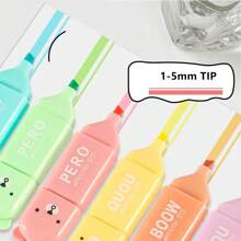 4/5/6 Couleurs Mini Stylos Surligneurs Fluorescents, Pratiques et Polyvalents